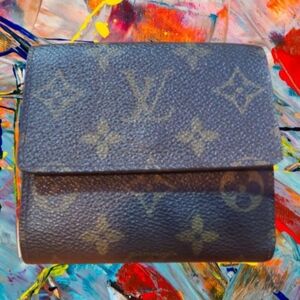 Louis Vuitton Brown Monogram Tri-Fold Wallet
